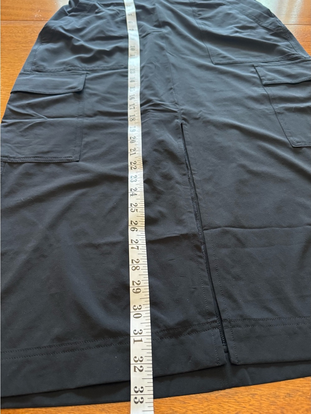 Athleta Black Cargo Athletic Skirt Size 8 Utility Travel - Picture 7 of 7